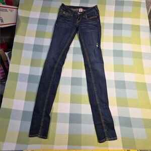 True Religion Dark Blue Women's Skinny Jeans size 26 made in USA